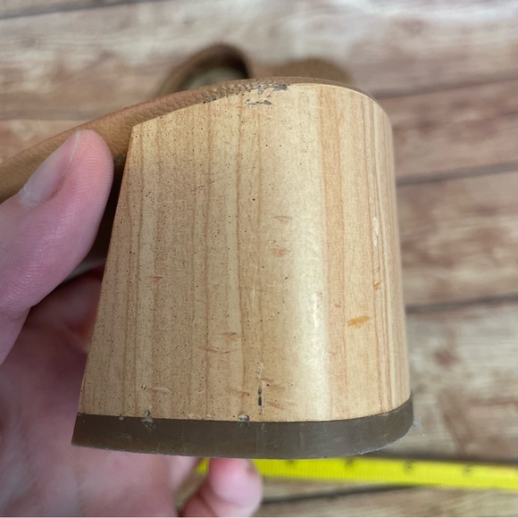 Franco Sarto Neo 3 Mule Slide Citron Woven Leather Size 9.5 tan/ brown - Picture 15 of 15